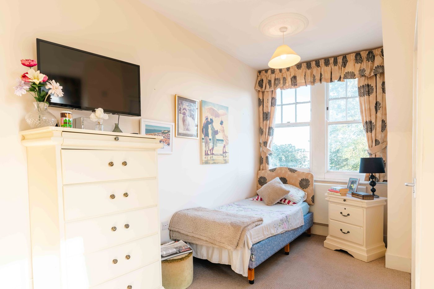 A resident during a short respite stay at Wraysbury House